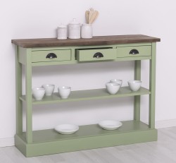 Consola cu 3 sertare si 1 polita de la Studio Szel PS513 - Culoare Top_P066 - Culoare Corp_P054 - DUBLU COLOR