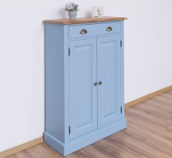 Dulap cu 2 usi si 1 sertar, blat stejar de la Studio Szel PS422 - Culoare Top_P089 - Culoare Corp_P053 - DUBLU COLOR