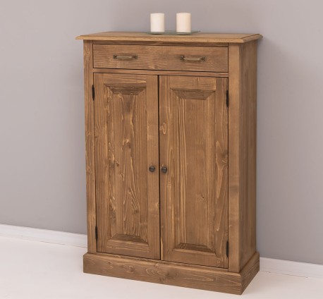 Dulap cu 2 usi si 1 sertar, blat stejar de la Studio Szel PS422 - Culoare_P001 - CERUIT