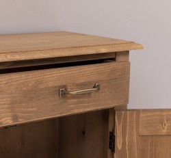 Dulap cu 2 usi si 1 sertar, blat stejar de la Studio Szel PS422 - Culoare_P001 - CERUIT