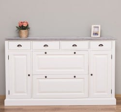 Comoda hol cu 2+2 usi si 4 sertare de la Studio Szel PS472 - Culoare Top_P065 - Culoare Corp_P039A - DUBLU COLOR