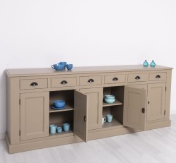 Bufet cu 6 usi si 6 sertare, BAS de la Studio Szel PS179BAS - Culoare_P031 - VOPSIT
