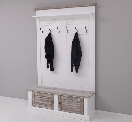 Cuier cu design Shutter cu doua usi de la Studio Szel PS721 - Culoare Top_P067 - Culoare Corp_P004 - Culoare Cornisa_P067 - DUBLU COLOR
