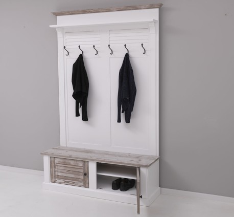 Cuier cu design Shutter cu doua usi de la Studio Szel PS721 - Culoare Top_P067 - Culoare Corp_P004 - Culoare Cornisa_P067 - DUBLU COLOR