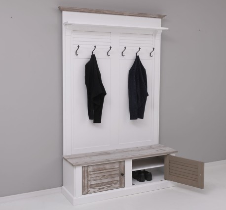 Cuier cu design Shutter cu doua usi de la Studio Szel PS721 - Culoare Top_P067 - Culoare Corp_P004 - Culoare Cornisa_P067 - DUBLU COLOR