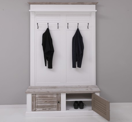 Cuier cu design Shutter cu doua usi de la Studio Szel PS721 - Culoare Top_P067 - Culoare Corp_P004 - Culoare Cornisa_P067 - DUBLU COLOR