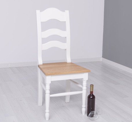 Scaun, blat stejar de la Studio Szel PS203 - Culoare Top_P061 - Culoare Corp_P004 - DUBLU COLOR