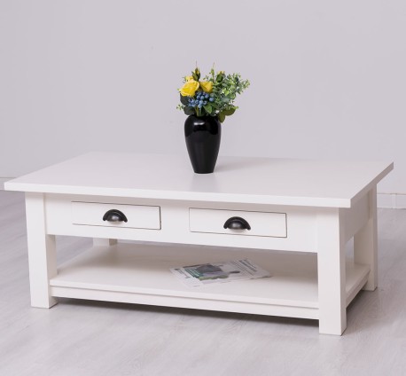 Masa cafea cu 2 sertare 120x65x45cm de la Studio Szel PS131 - Culoare_P039 - VOPSIT