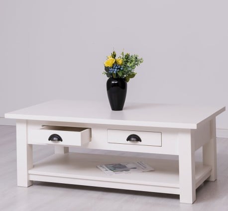 Masa cafea cu 2 sertare 120x65x45cm de la Studio Szel PS131 - Culoare_P039 - VOPSIT