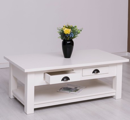 Masa cafea cu 2 sertare 120x65x45cm de la Studio Szel PS131 - Culoare_P039 - VOPSIT