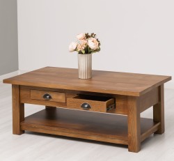 Masa cafea cu 2 sertare 120x65x45cm de la Studio Szel PS131 - Culoare_P084 - LACUIT & VOPSIT