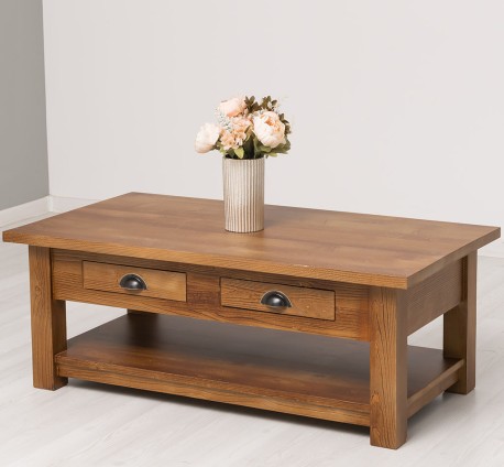 Masa cafea cu 2 sertare 120x65x45cm de la Studio Szel PS131 - Culoare_P084 - LACUIT & VOPSIT