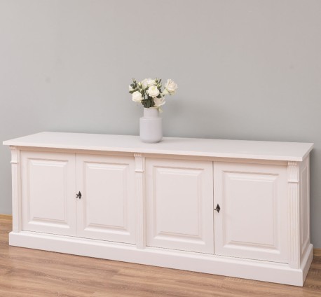 Bufet mare cu 4 usi, BAS, Colectia Directoire de la Studio Szel PS72BAS - Culoare Ext._P015A / Culoare Int._P002 - DUBLU COLOR