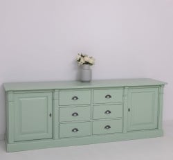 Bufet cu 2 usi, 6 sertare, BAS, Colectia Directoire de la Studio Szel PS295BAS - Culoare Ext._P092 / Culoare Int._P004 - DUBLU COLOR