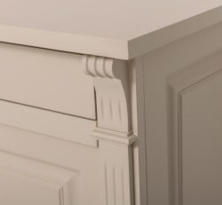 Bufet cu 4 usi si 4 sertare, Colectia Directoire de la Studio Szel PS16BAS - Culoare Ext._P024 / Culoare Int._P050 - DUBLU COLOR