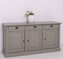 Bufet cu 3 usi, 3 sertare, BAS Colectia Directoire de la Studio Szel PS23BAS - Culoare Ext._P030 / Culoare Int._P001 - DUBLU COLOR