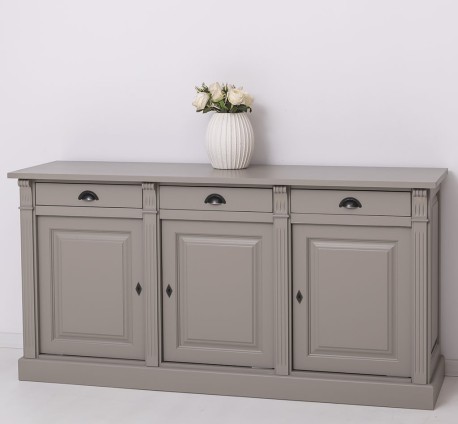 Bufet cu 3 usi, 3 sertare, BAS Colectia Directoire de la Studio Szel PS23BAS - Culoare Ext._P030 / Culoare Int._P001 - DUBLU COLOR