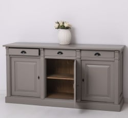Bufet cu 3 usi, 3 sertare, BAS Colectia Directoire de la Studio Szel PS23BAS - Culoare Ext._P030 / Culoare Int._P001 - DUBLU COLOR