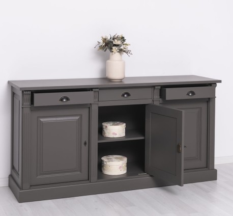Bufet cu 3 usi, 3 sertare, BAS Colectia Directoire de la Studio Szel PS23BAS - Culoare_P022 - VOPSIT
