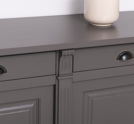 Bufet cu 3 usi, 3 sertare, BAS Colectia Directoire de la Studio Szel PS23BAS - Culoare_P022 - VOPSIT