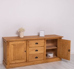 Bufet cu 2 usi, 3 sertare, BAS, Colectia Directoire de la Studio Szel PS56BAS - Culoare_P002 - CERUIT