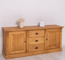 Bufet cu 2 usi, 3 sertare, BAS, Colectia Directoire de la Studio Szel PS56BAS - Culoare_P002 - CERUIT