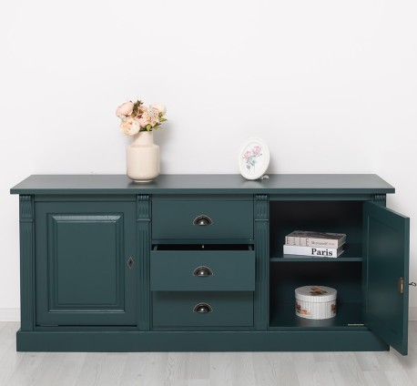 Bufet cu 2 usi, 3 sertare, BAS, Colectia Directoire de la Studio Szel PS56BAS - Culoare_P087 - VOPSIT