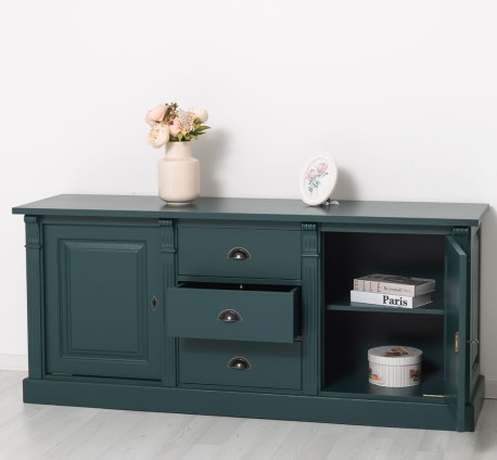 Bufet cu 2 usi, 3 sertare, BAS, Colectia Directoire de la Studio Szel PS56BAS - Culoare_P087 - VOPSIT