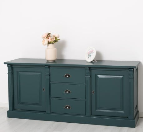 Bufet cu 2 usi, 3 sertare, BAS, Colectia Directoire de la Studio Szel PS56BAS - Culoare_P087 - VOPSIT