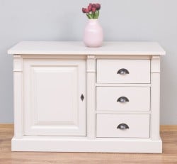 Bufet cu 1 usa, 3 sertare, BAS, Colectia Directoire de la Studio Szel PS46BAS - Culoare_P024 - VOPSIT