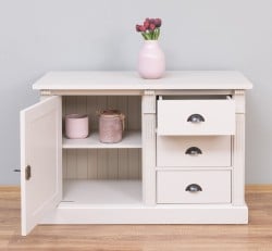 Bufet cu 1 usa, 3 sertare, BAS, Colectia Directoire de la Studio Szel PS46BAS - Culoare_P024 - VOPSIT