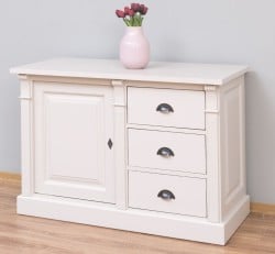 Bufet cu 1 usa, 3 sertare, BAS, Colectia Directoire de la Studio Szel PS46BAS - Culoare_P024 - VOPSIT