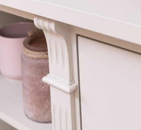 Bufet cu 1 usa, 3 sertare, BAS, Colectia Directoire de la Studio Szel PS46BAS - Culoare_P024 - VOPSIT
