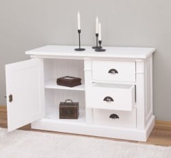 Bufet cu 1 usa, 3 sertare, BAS, Colectia Directoire de la Studio Szel PS46BAS - Culoare_P004 - VOPSIT