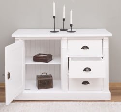 Bufet cu 1 usa, 3 sertare, BAS, Colectia Directoire de la Studio Szel PS46BAS - Culoare_P004 - VOPSIT