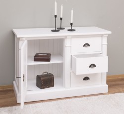 Bufet cu 1 usa, 3 sertare, BAS, Colectia Directoire de la Studio Szel PS46BAS - Culoare_P004 - VOPSIT