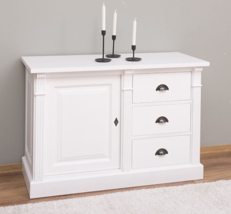 Bufet cu 1 usa, 3 sertare, BAS, Colectia Directoire de la Studio Szel PS46BAS - Culoare_P004 - VOPSIT
