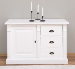 Bufet cu 1 usa, 3 sertare, BAS, Colectia Directoire de la Studio Szel PS46BAS - Culoare_P004 - VOPSIT