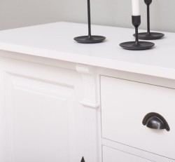 Bufet cu 1 usa, 3 sertare, BAS, Colectia Directoire de la Studio Szel PS46BAS - Culoare_P004 - VOPSIT