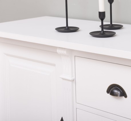 Bufet cu 1 usa, 3 sertare, BAS, Colectia Directoire de la Studio Szel PS46BAS - Culoare_P004 - VOPSIT