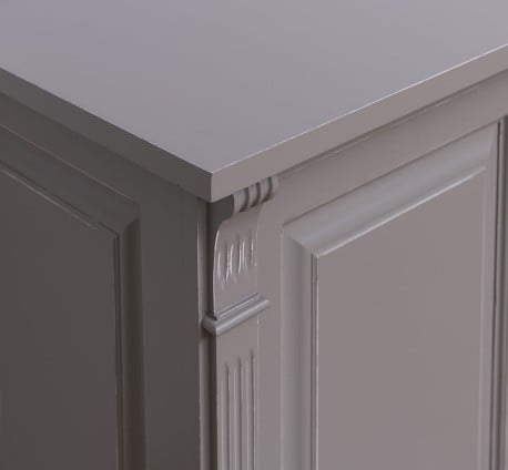Bufet cu 2 usi, BAS, Colectia Directoire de la Studio Szel PS75BAS - Culoare Ext._P030A / Culoare Int._P010 - DUBLU COLOR