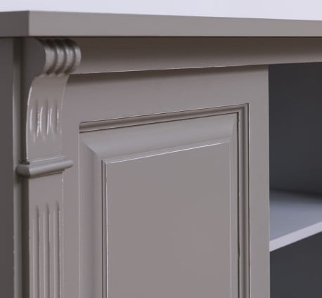Bufet cu 2 usi, BAS, Colectia Directoire de la Studio Szel PS75BAS - Culoare Ext._P030A / Culoare Int._P010 - DUBLU COLOR