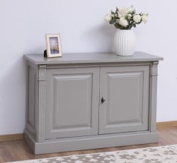 Bufet cu 2 usi, BAS, Colectia Directoire de la Studio Szel PS75BAS - Culoare Ext._P030A / Culoare Int._P010 - DUBLU COLOR