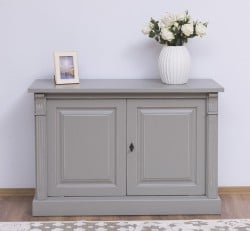 Bufet cu 2 usi, BAS, Colectia Directoire de la Studio Szel PS75BAS - Culoare Ext._P030A / Culoare Int._P010 - DUBLU COLOR