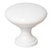 Zamak knob Terni white glossy