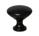 Zamak knob Terni black mat