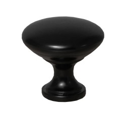 Zamak knob Terni black mat - BUTON-GZ-TERNI-1-20M