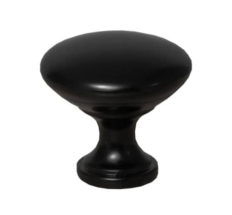 Zamak knob Terni black mat - BUTON-GZ-TERNI-1-20M