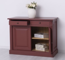 Bufet cu 2 usi, 2 sertare, BAS, Colectia Directoire de la Studio Szel PS38BAS - Culoare Ext._P029 / Culoare Int._P002 - DUBLU COLOR