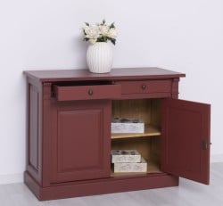 Bufet cu 2 usi, 2 sertare, BAS, Colectia Directoire de la Studio Szel PS38BAS - Culoare Ext._P029 / Culoare Int._P002 - DUBLU COLOR